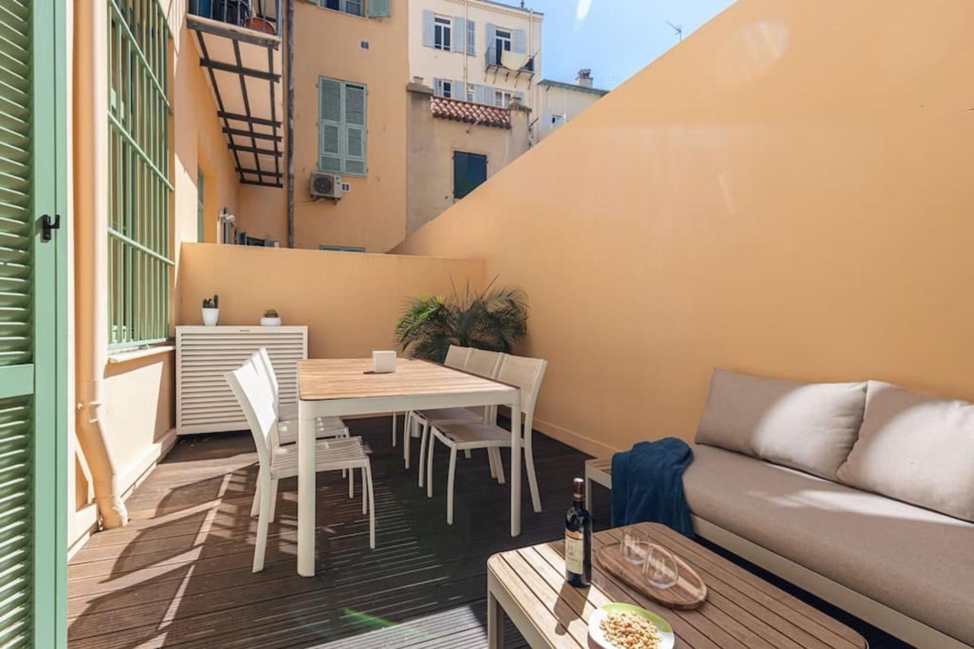 Gubernatis - Beautiful Duplex With Terrace Lägenhet Nice Exteriör bild