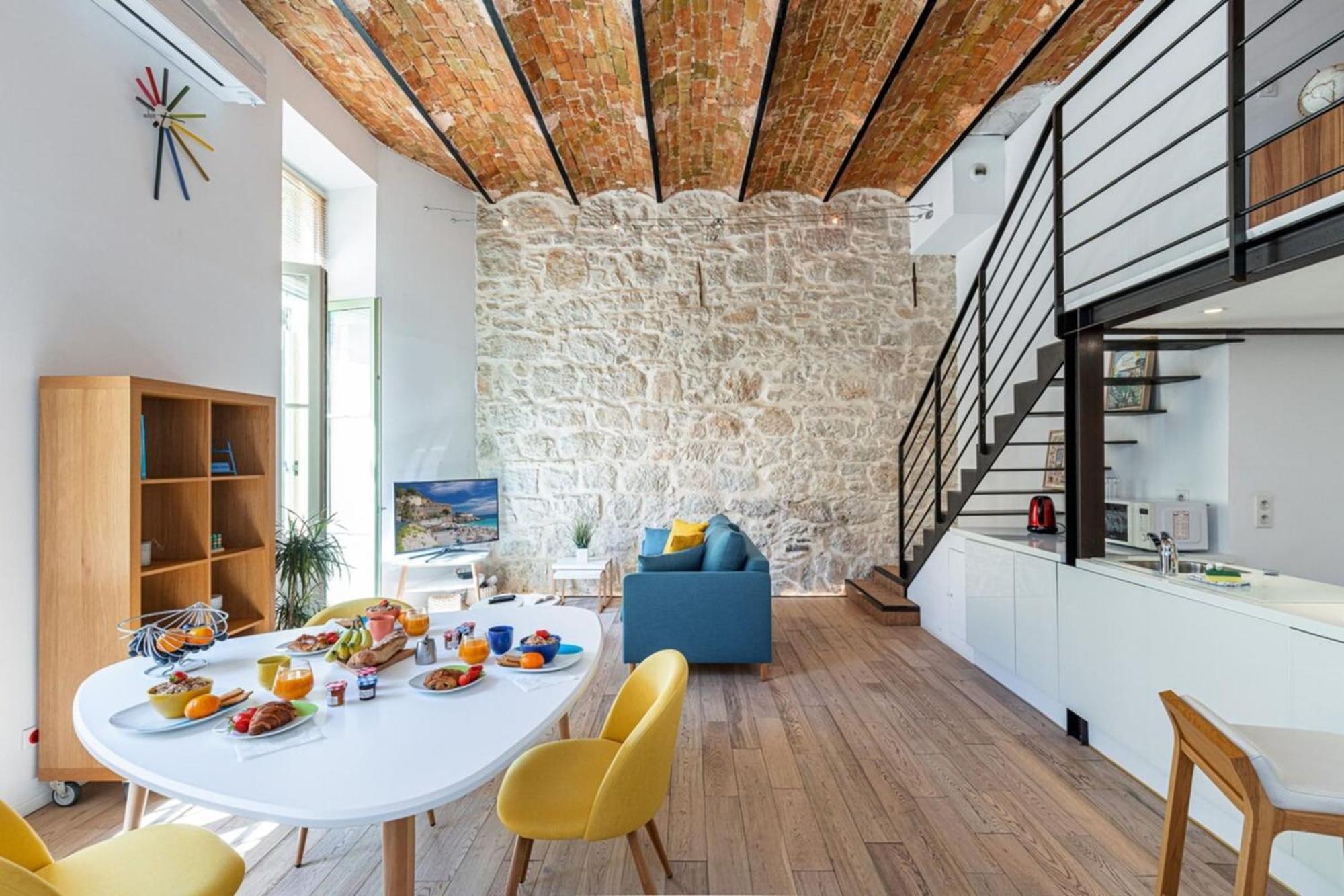 Gubernatis - Beautiful Duplex With Terrace Lägenhet Nice Exteriör bild