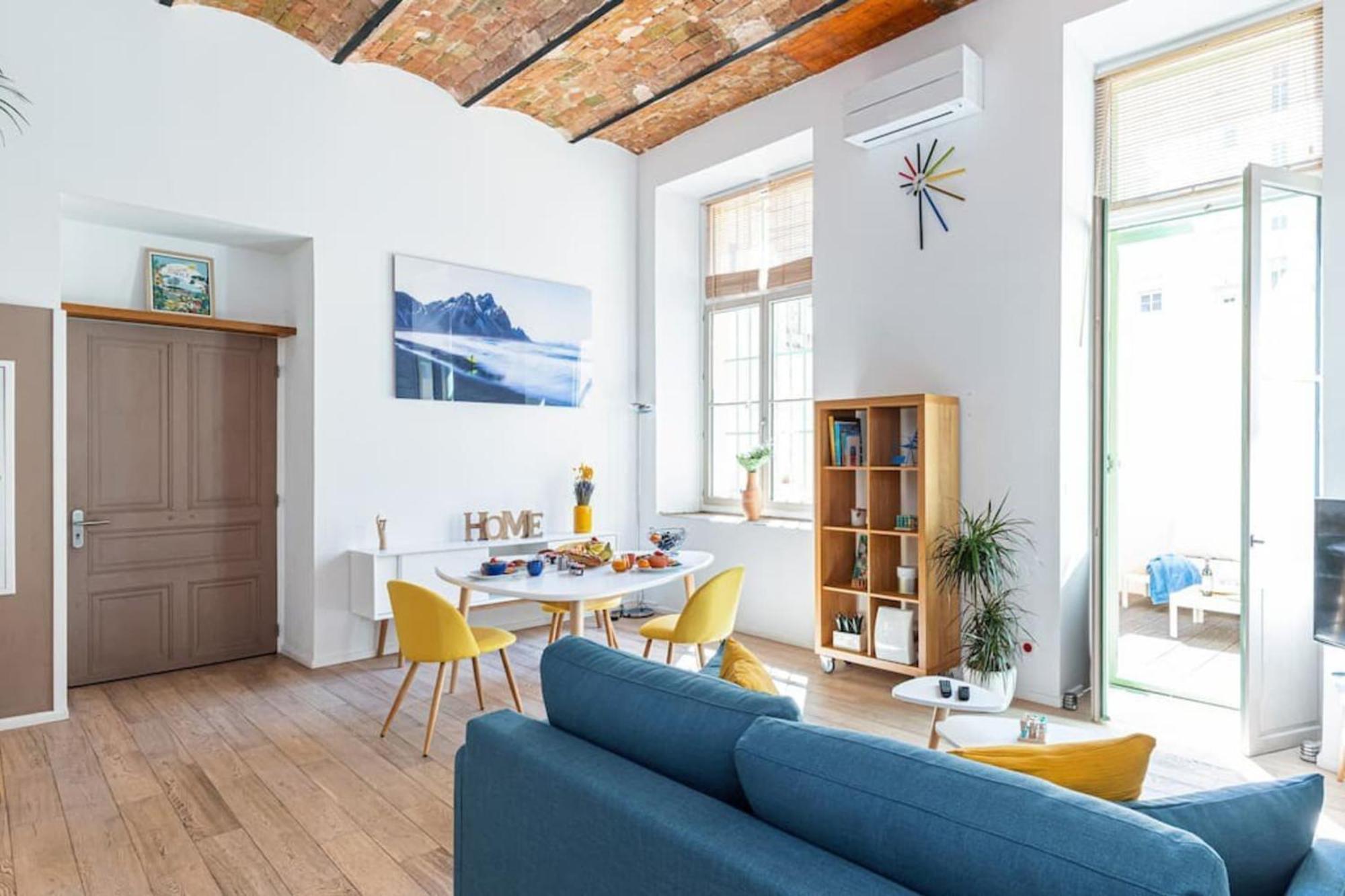 Gubernatis - Beautiful Duplex With Terrace Lägenhet Nice Exteriör bild