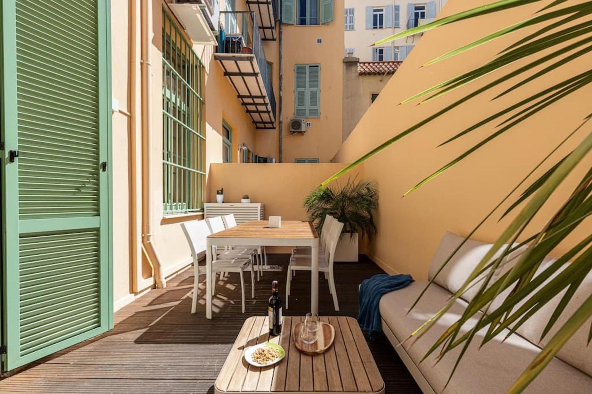Gubernatis - Beautiful Duplex With Terrace Lägenhet Nice Exteriör bild